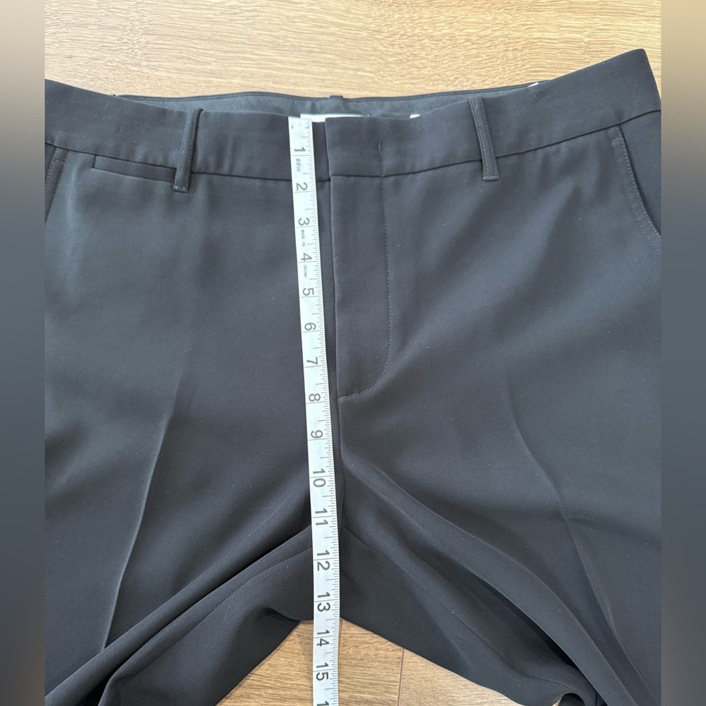 Vince Black Tapered Trousers In Japanese Crepe Size 16 - Picture 13 of 14